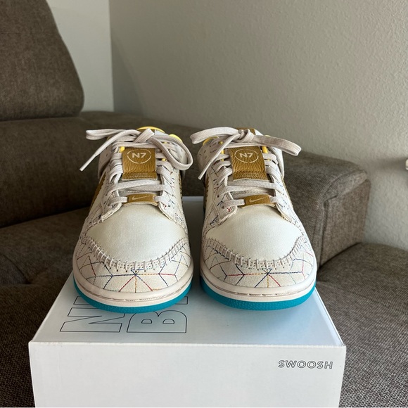 Nike Dunk Low N7 By Kyrie Irving DN2066-991 Size 9.5 NEW LIMITED EDITION - Picture 4 of 12